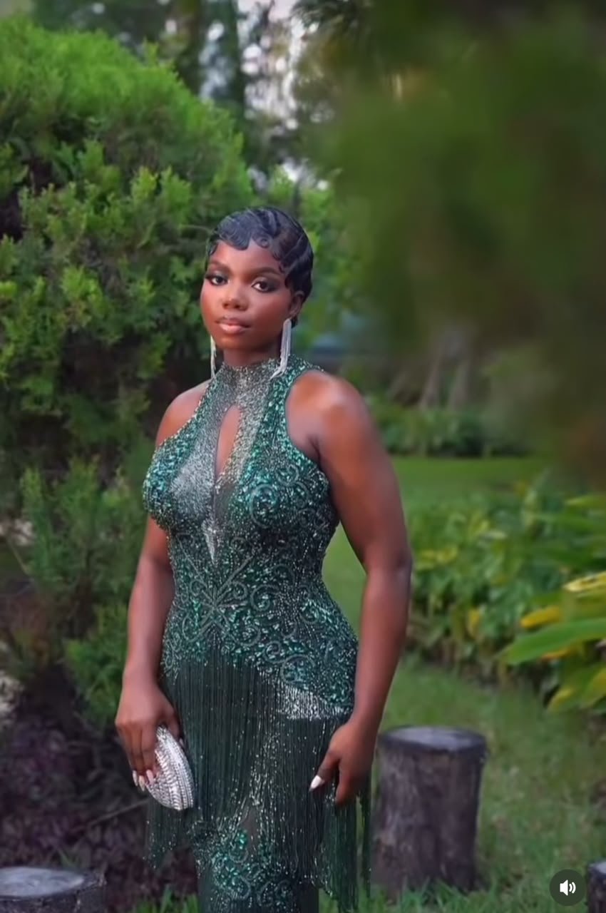 Modern Nigerian prom gown design
