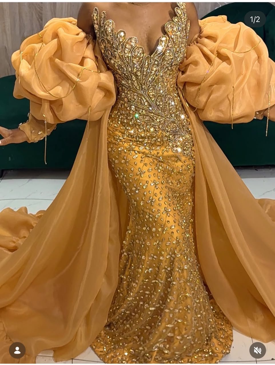 Convertible overskirt prom gown fashion