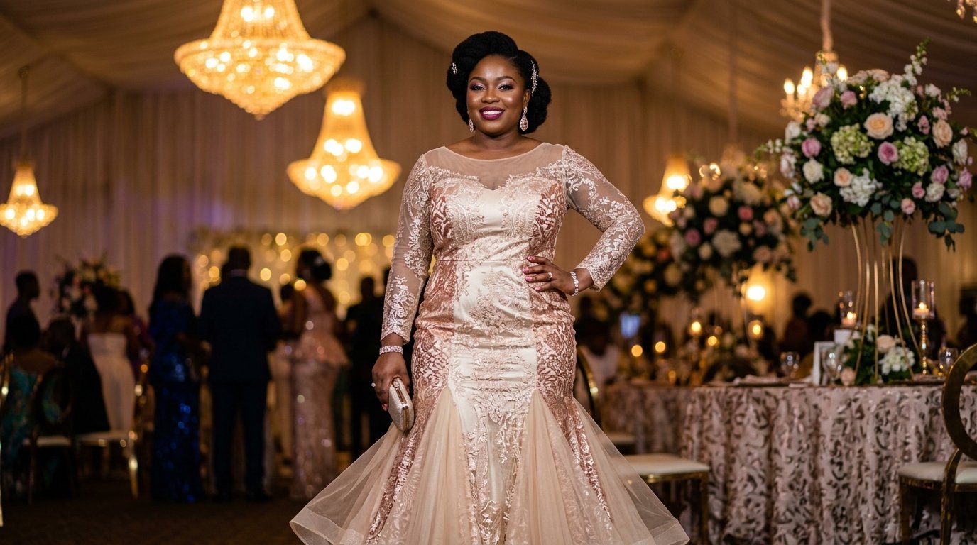 Plus size panel dress fabric styling