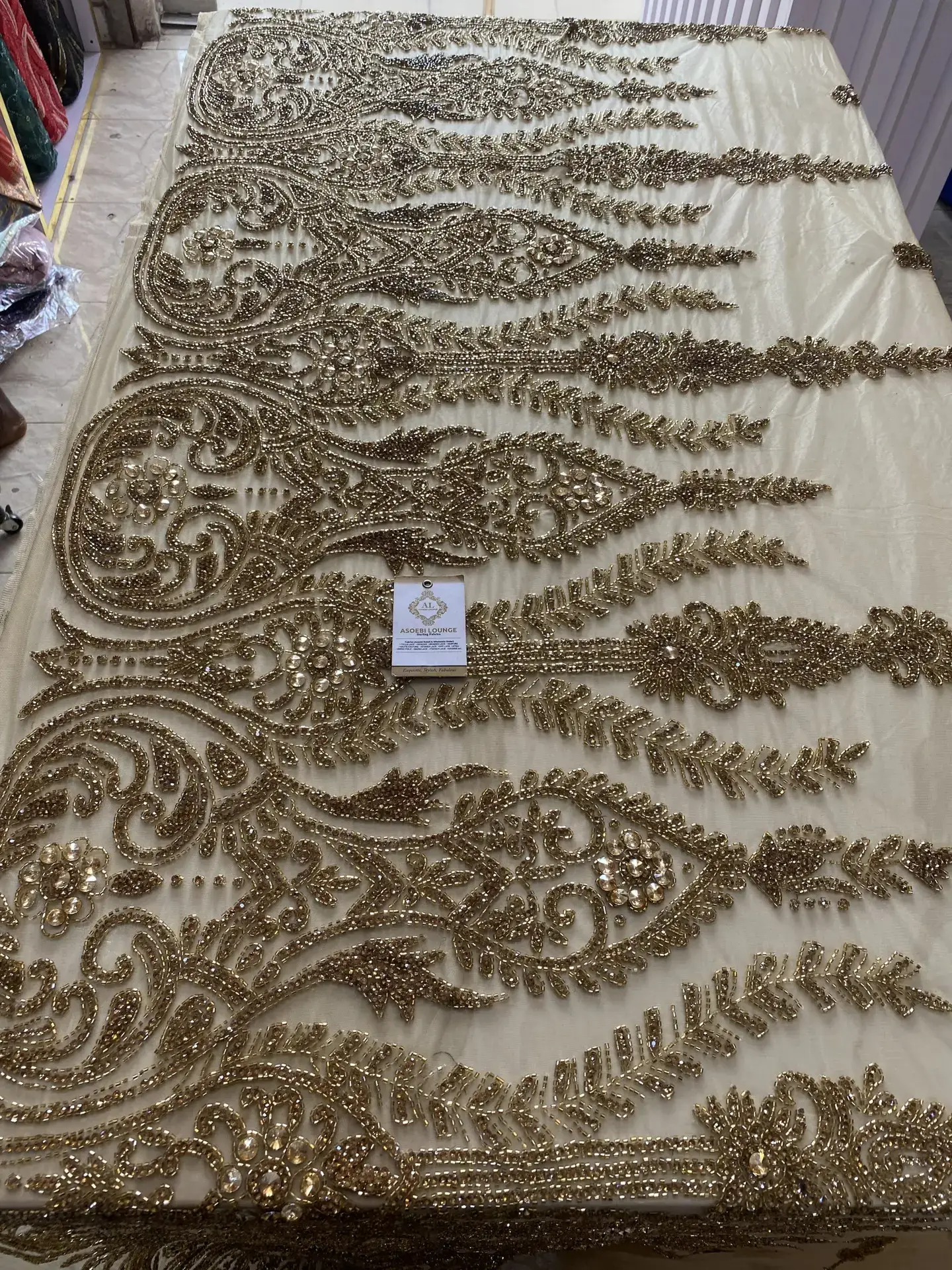 Crystal Border Fabric