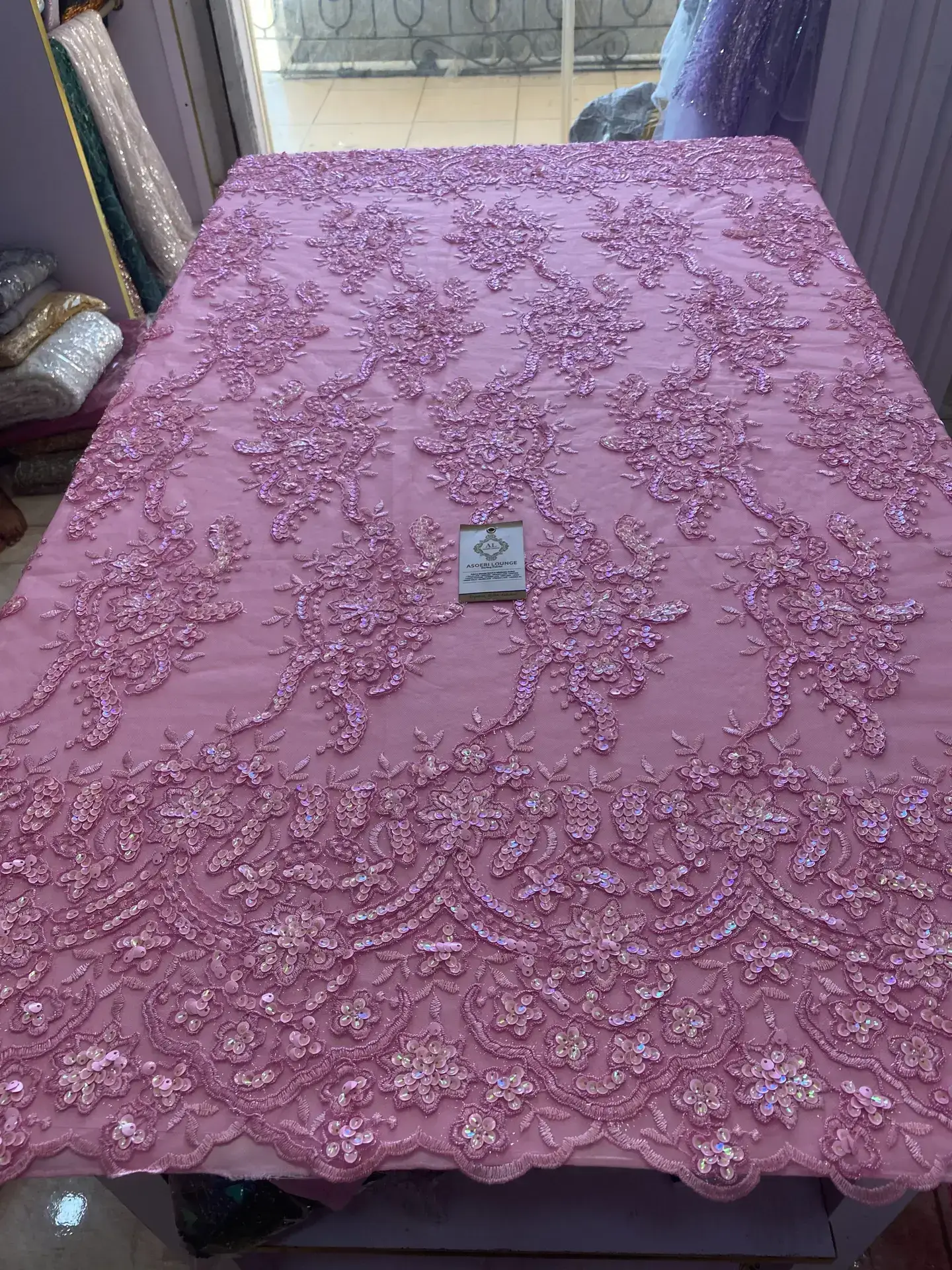 Beaded Fabric, Asoebi, Bridal Fabrics