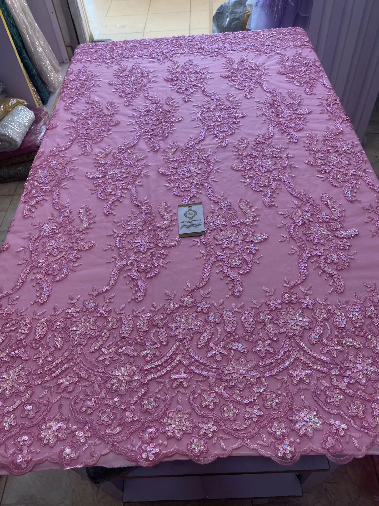 Beaded Fabric, Asoebi, Bridal Fabrics