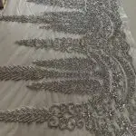 Dora Crystal Border Fabric