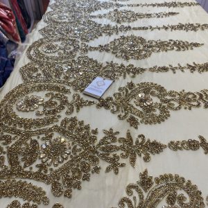 Crystal Border Fabric, Fabrics, Asoebi