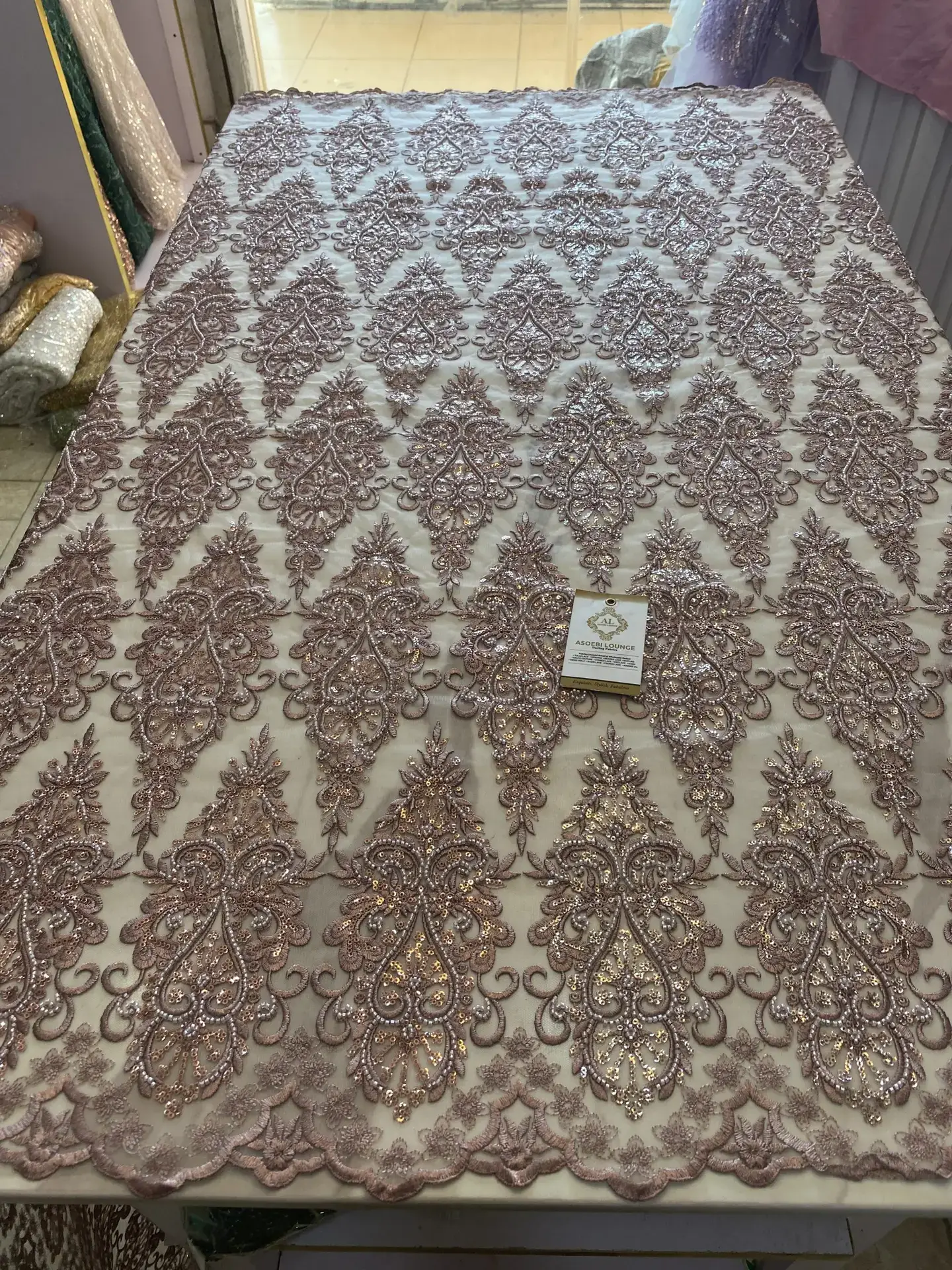 Beaded Fabric, Asoebi, Bridal Fabrics