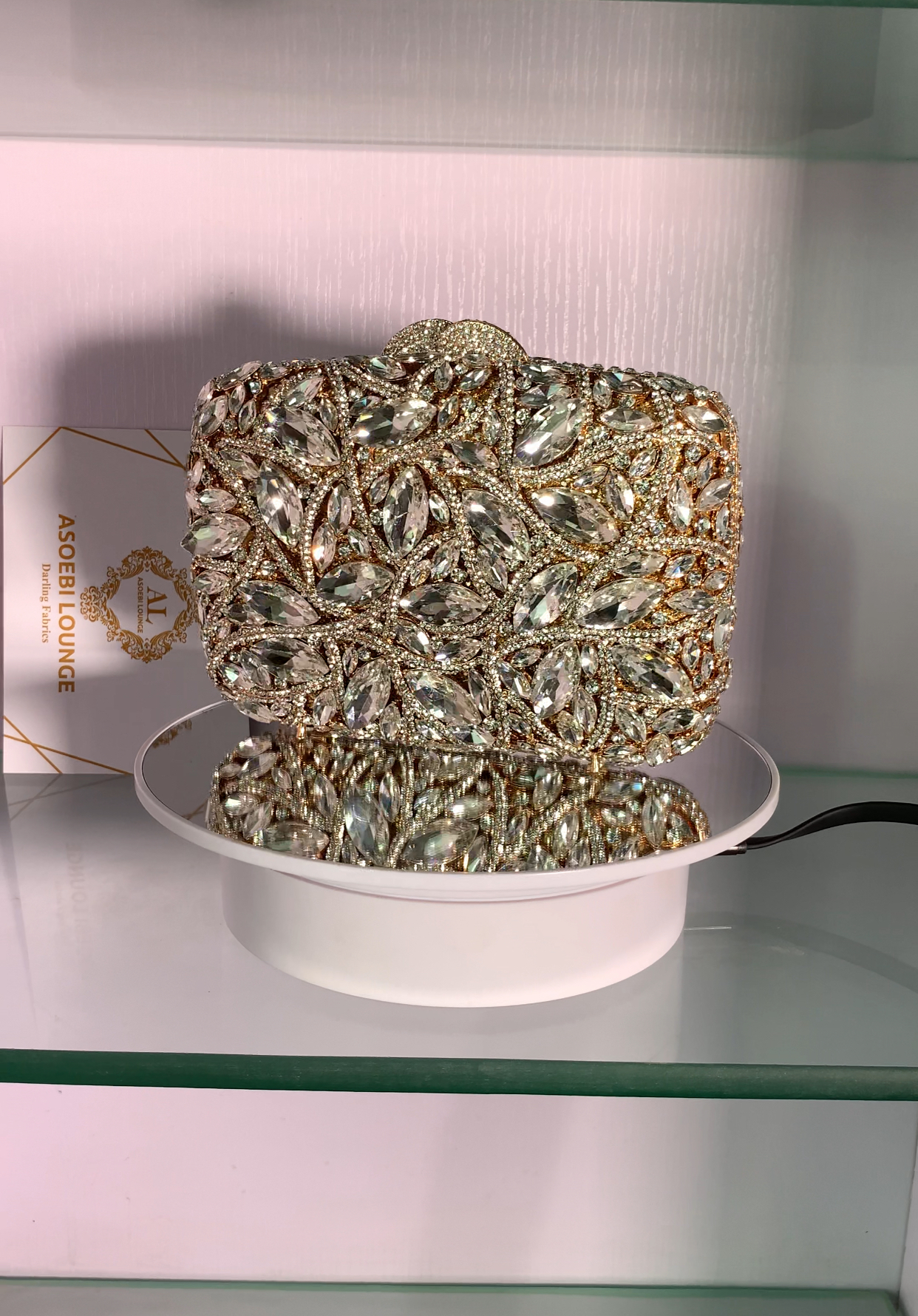 Glitter Belle Crystal Bag