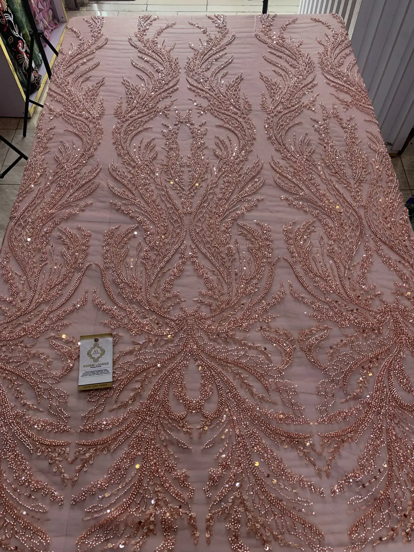 Radiant Beaded Fabric - Image 2