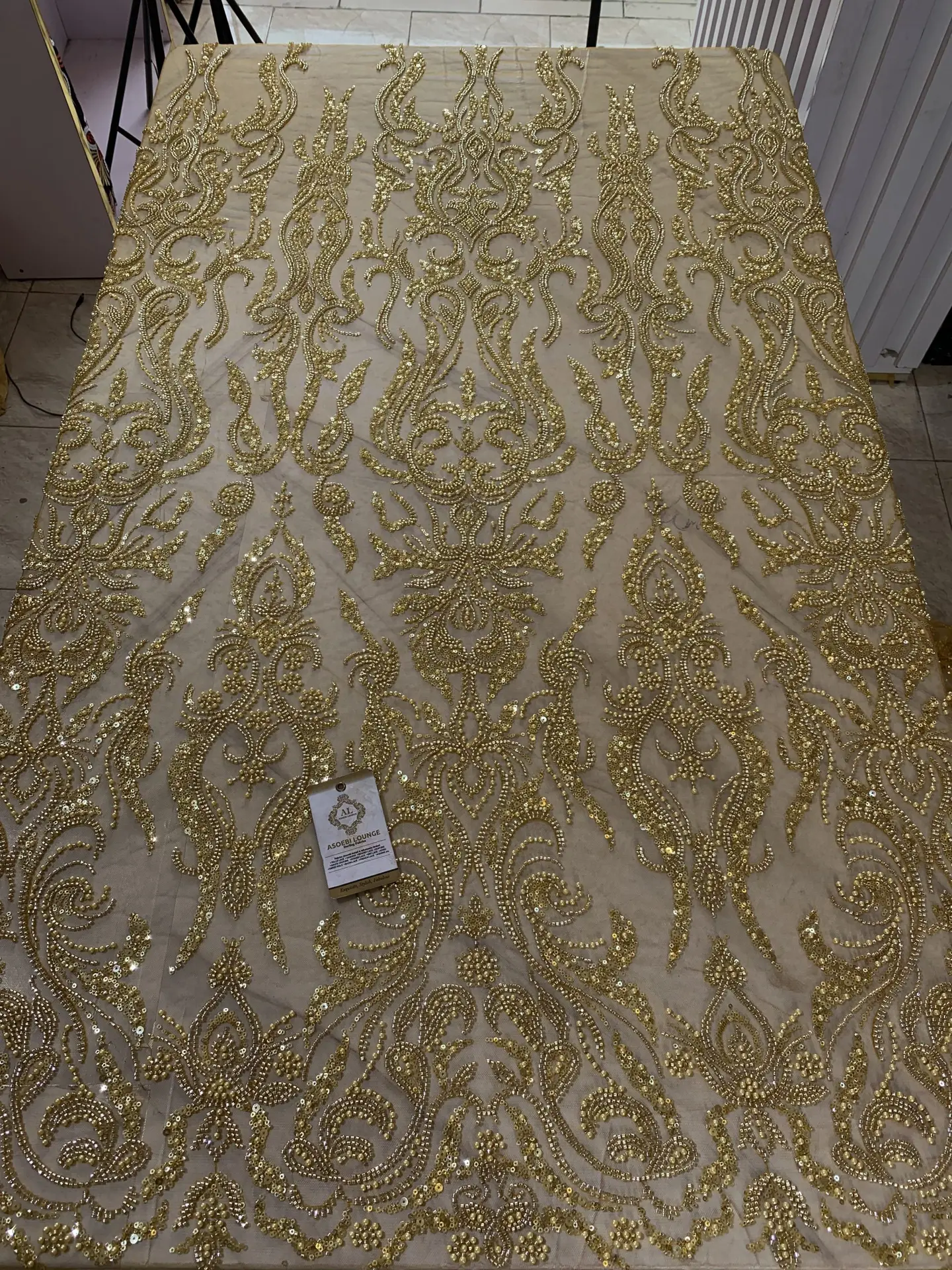 Endless Love Beaded Fabric - Image 2