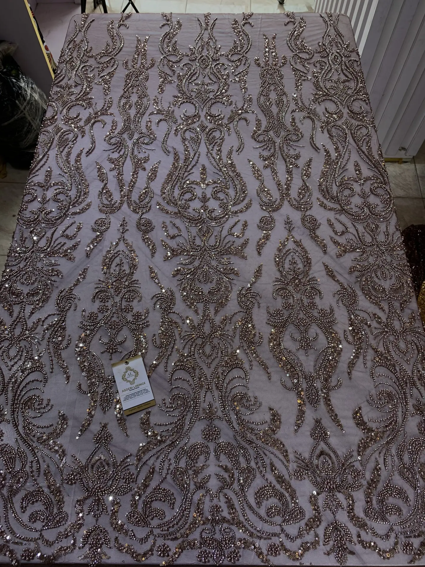 Royal Union Beaded Fabric - Image 2