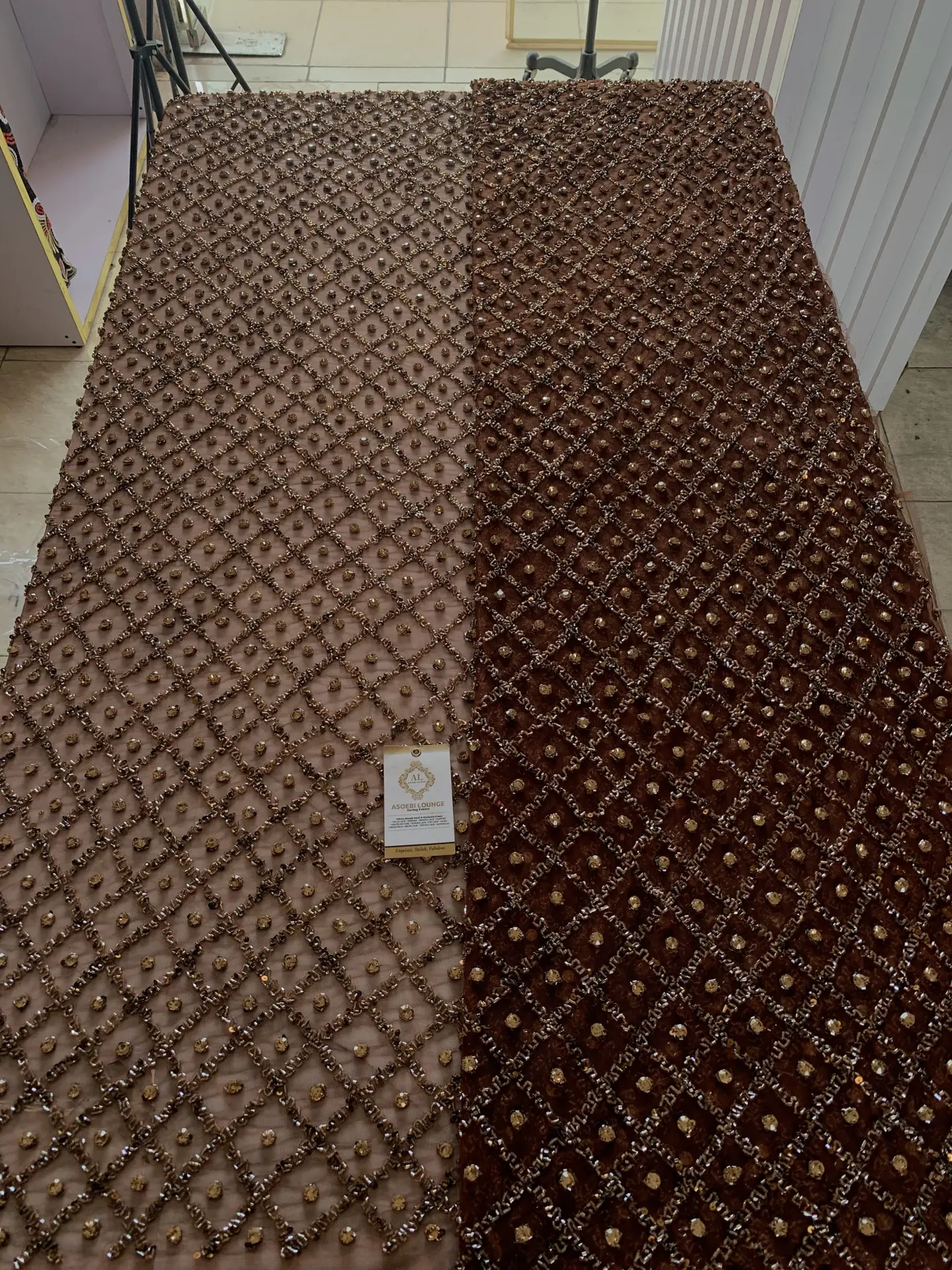 AsoAdanna Crystal Fabrics