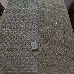 Emerald Beaded Fabric