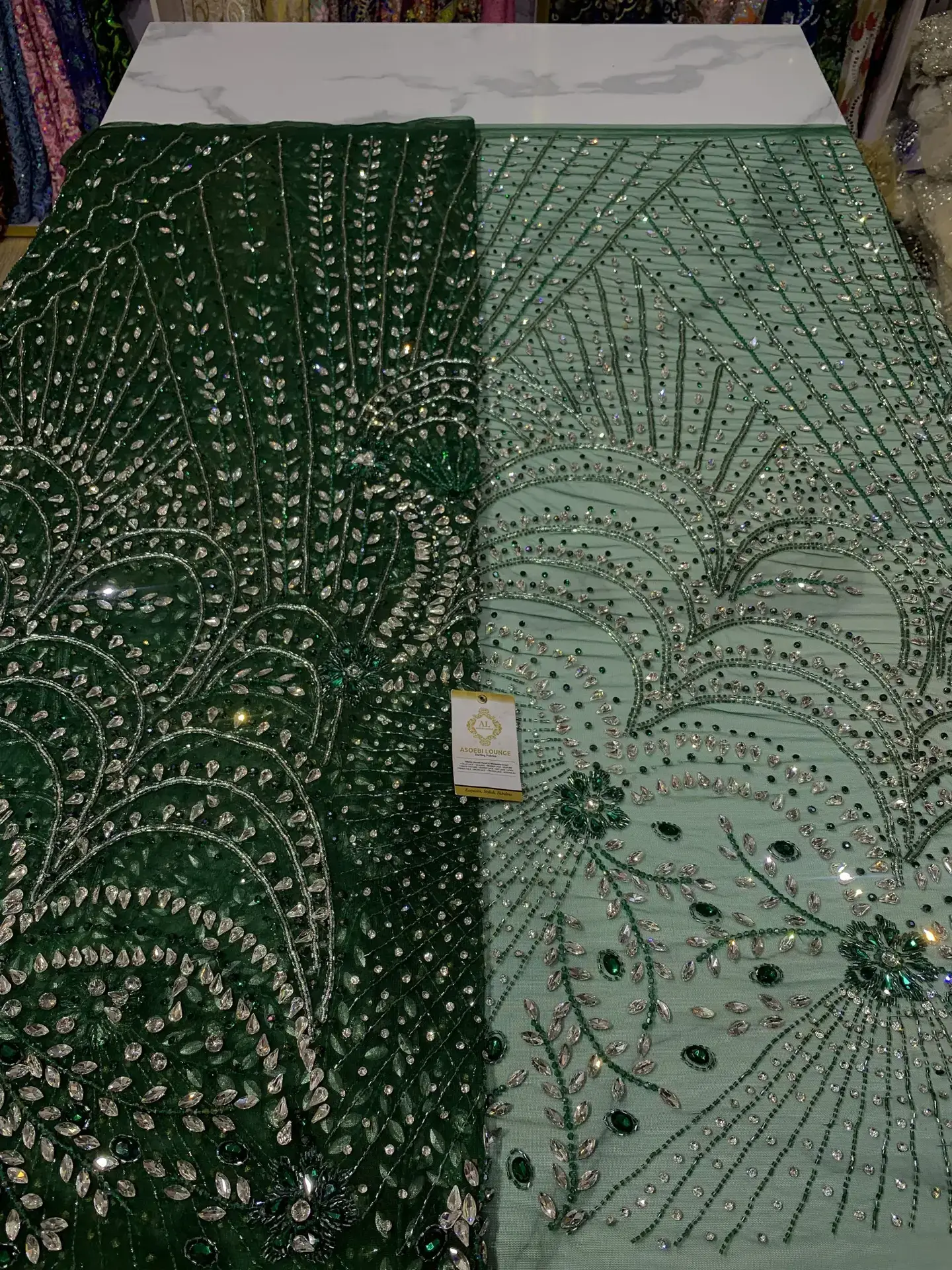 AsoLadidi Pearl Crystal Fabrics