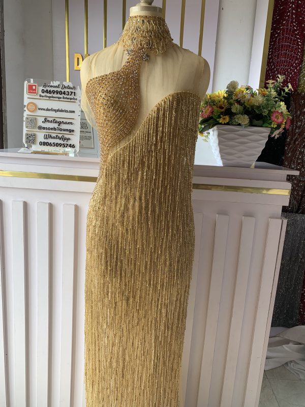 Ivory Panel Dress Fabric