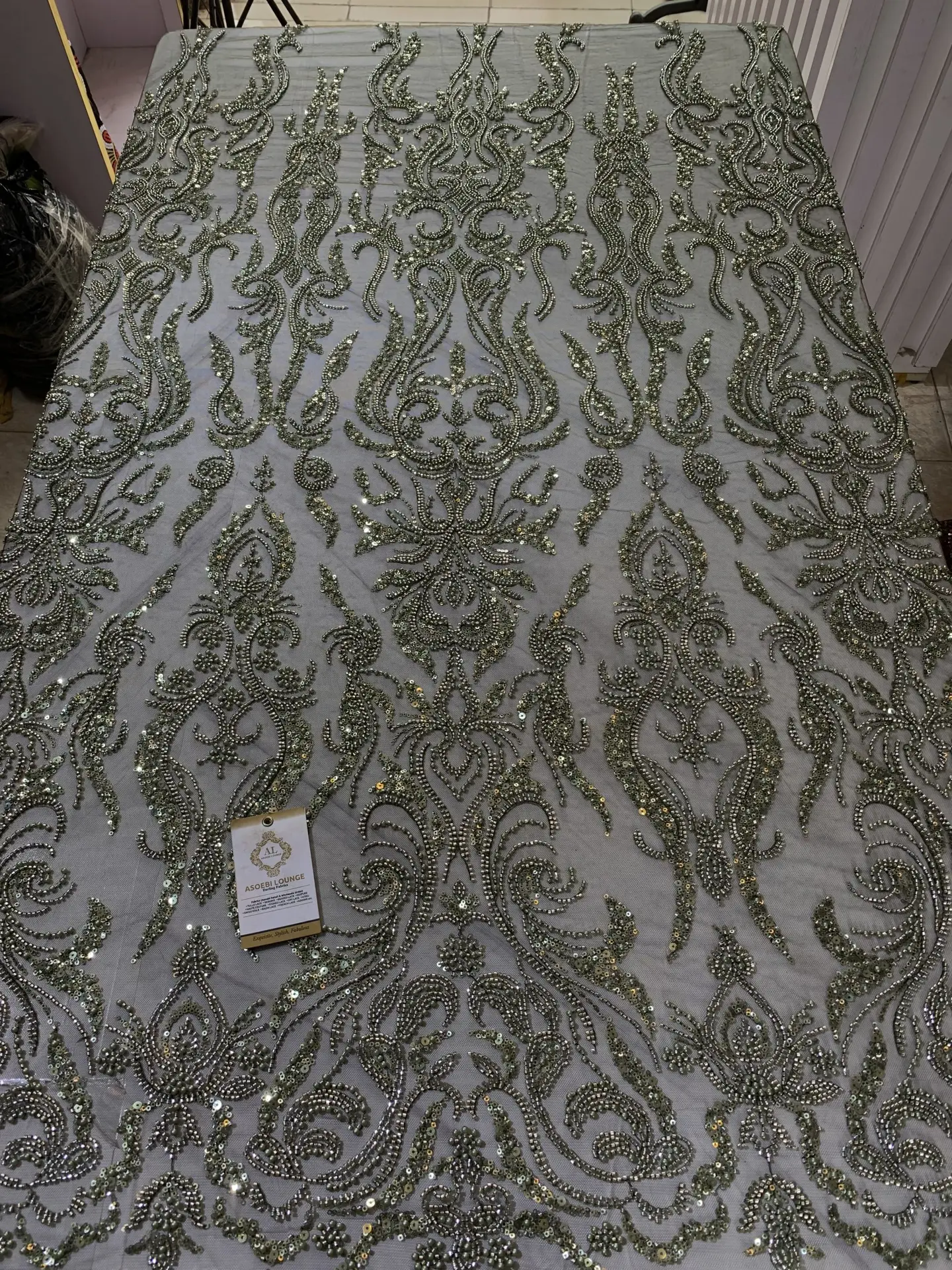 ChiFola Beaded Fabric - Image 2