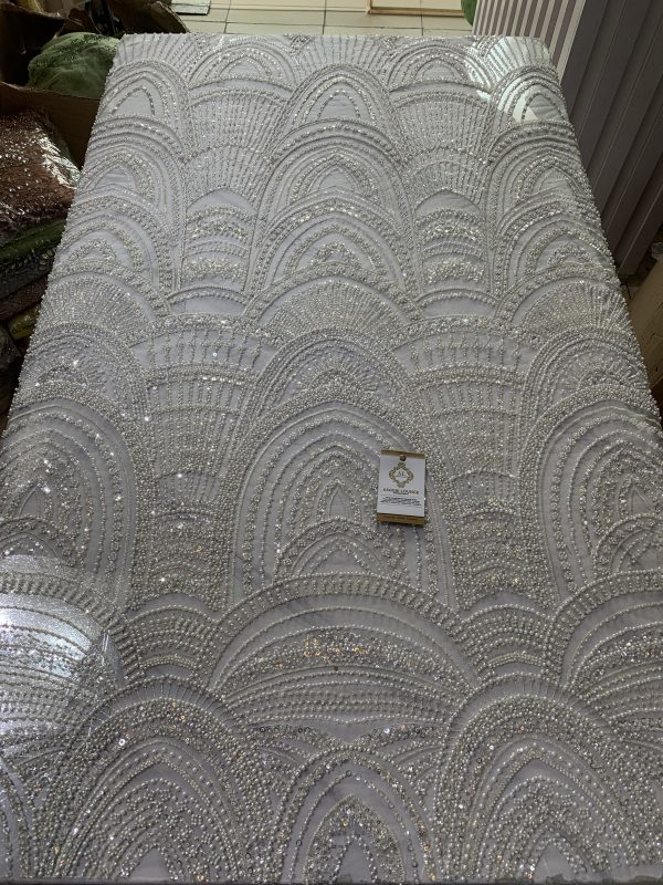 AdaFola Bride Beaded Fabric - Image 2