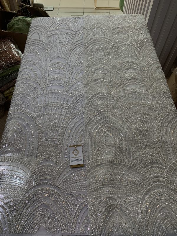 AdaFola Bride Beaded Fabric