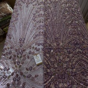 Zaza Luxe Beaded Fabric