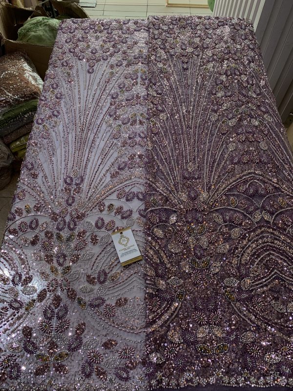 Zaza Luxe Beaded Fabric