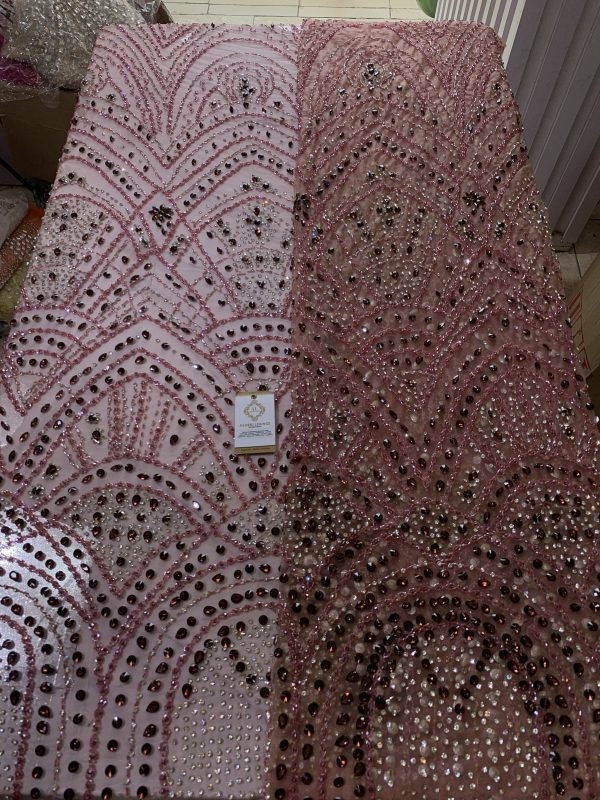 Aso Peach Blooms Crystal Fabrics