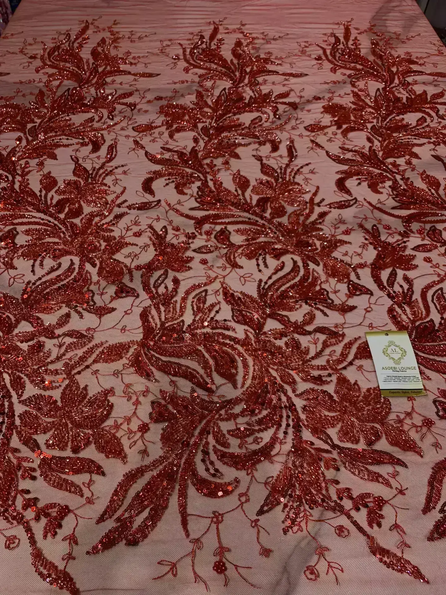 Cindy Beaded Fabric - Image 2