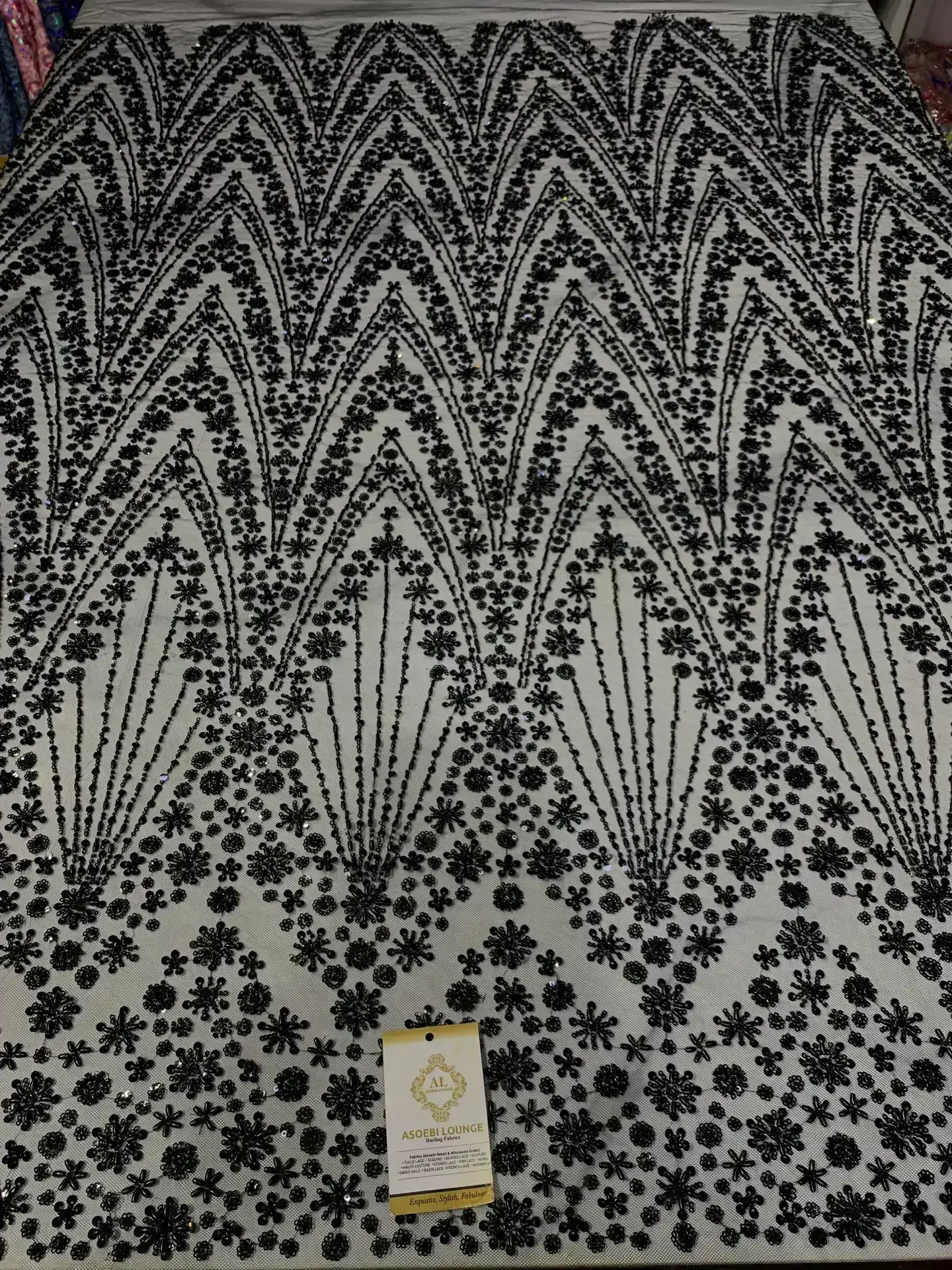 Glady Beaded Fabric - Image 2