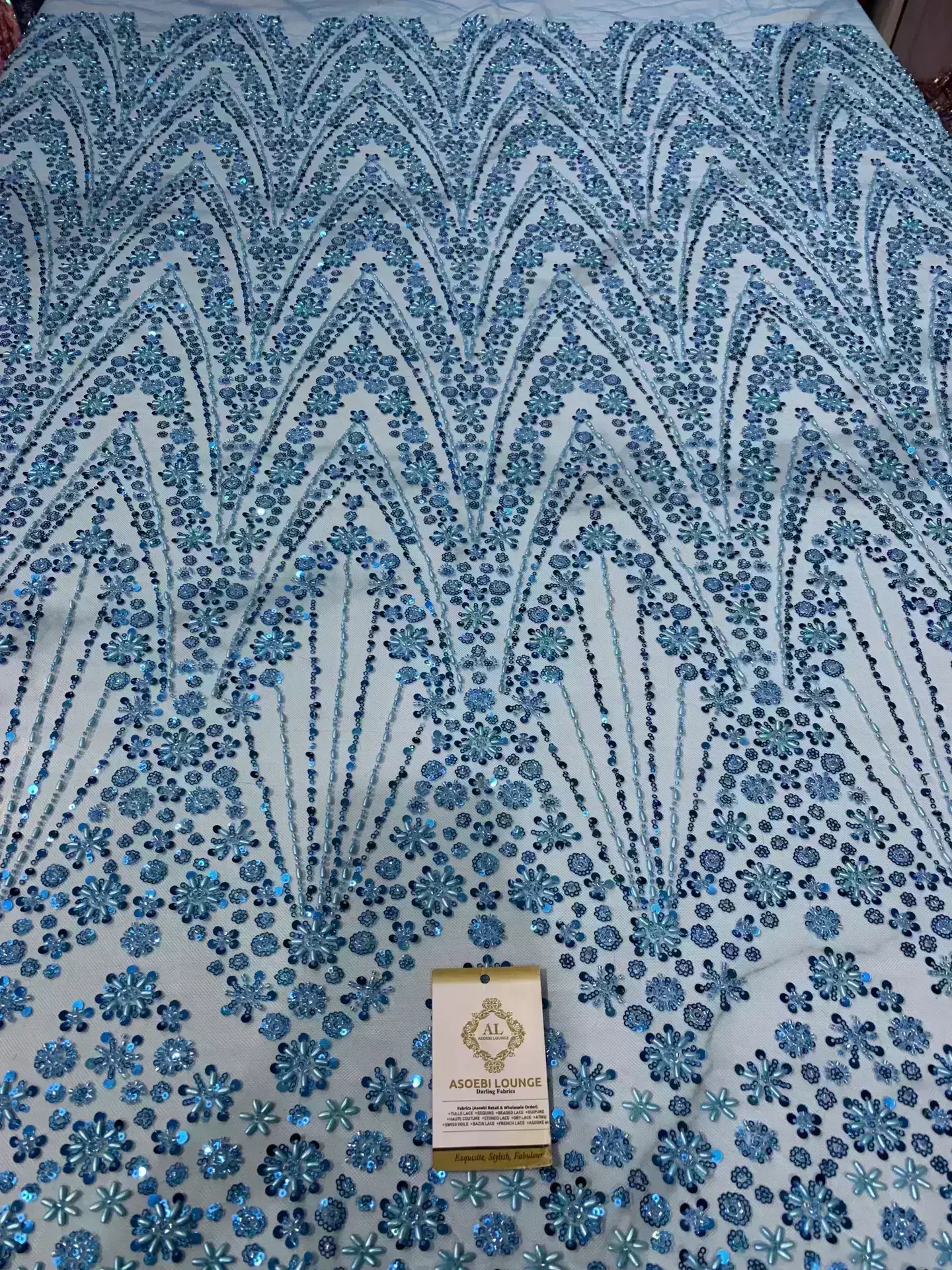 Queen Beaded Fabric - Image 2