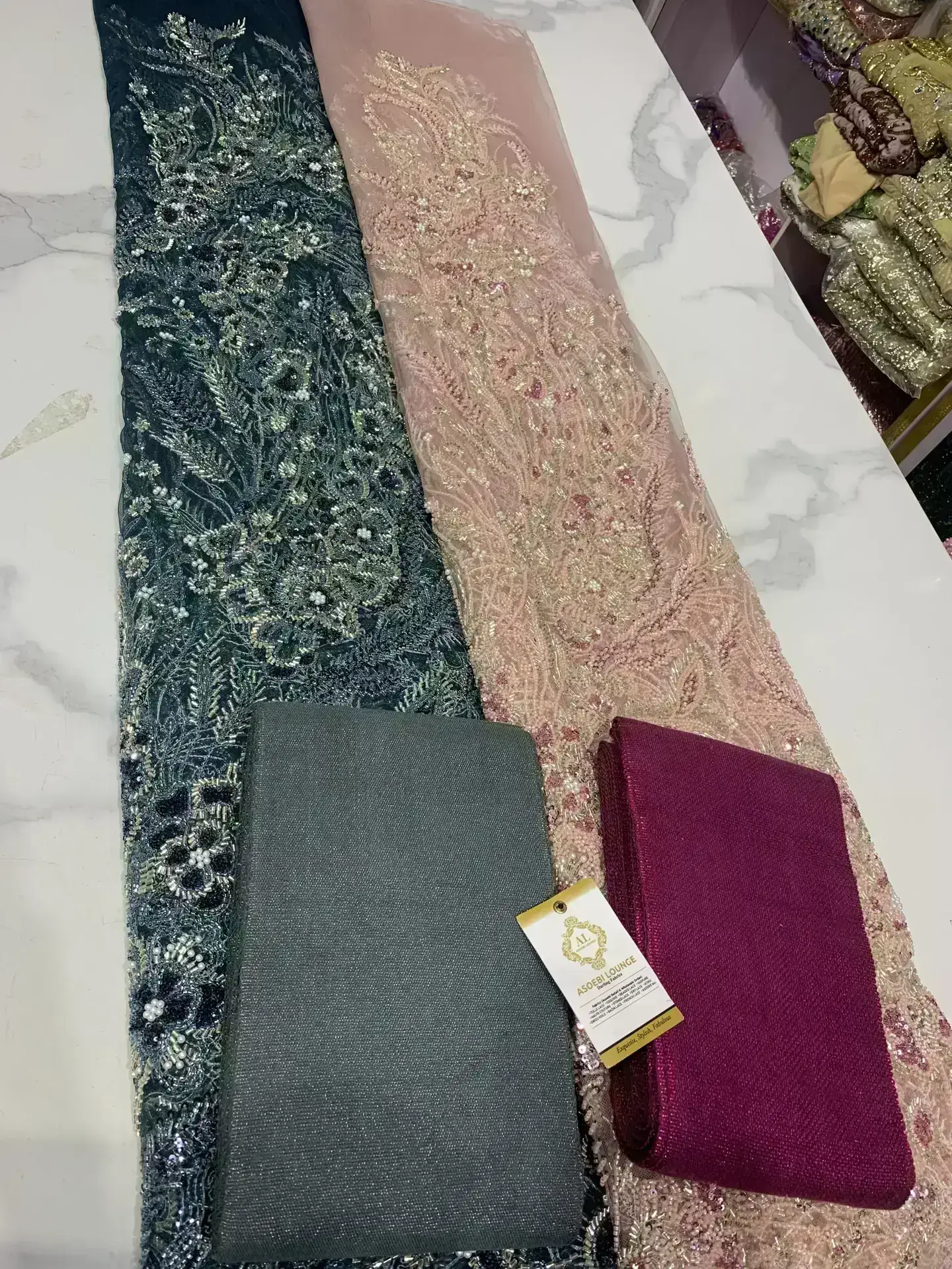 Dammy Beaded Fabric - Image 2