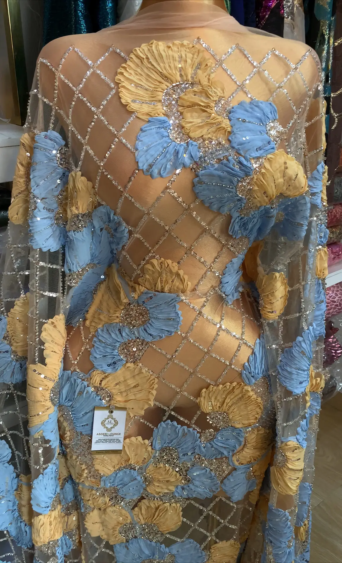 Nelly Beaded Fabric - Image 2